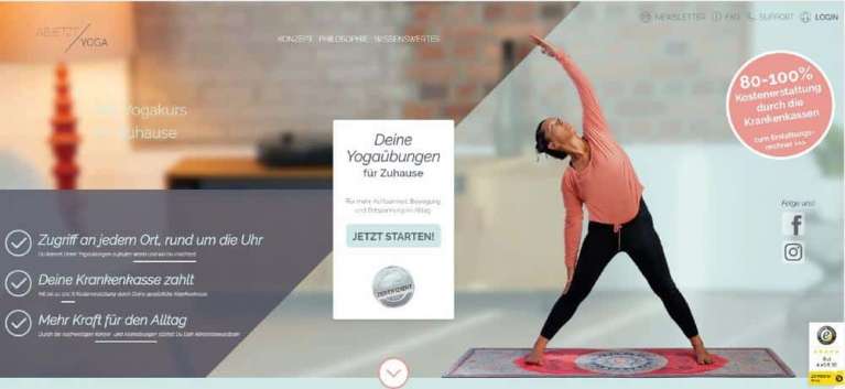 ABJETZT/YOGA - Der Yogakurs für Zuhause