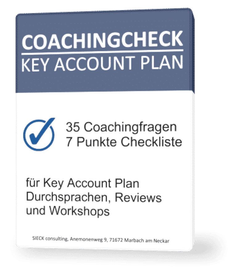 Coachingcheck Key Account Plan - Hartmut Sieck