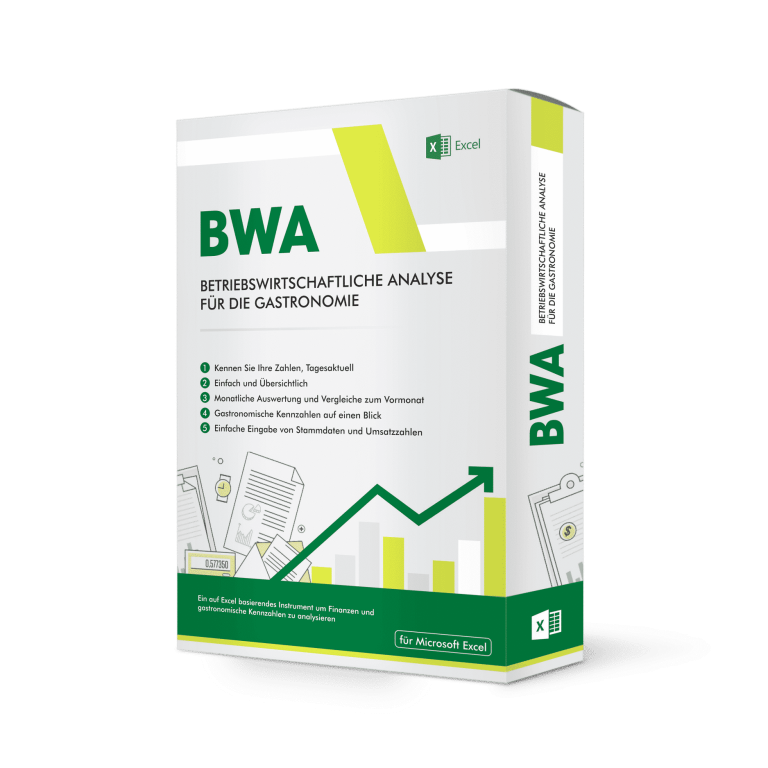 BWA-Rechner für die Gastronomie - Einfach & Aktuell