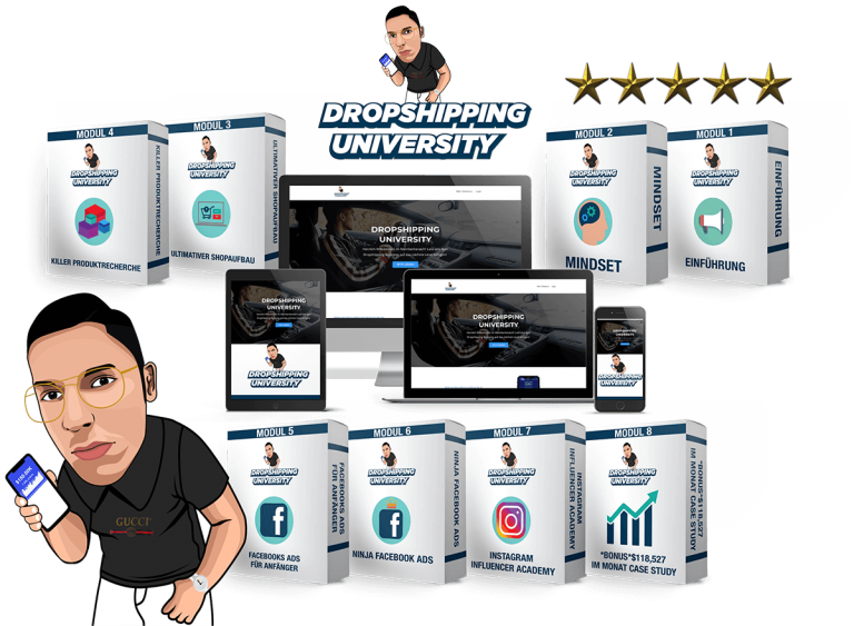 Dropshipping University Platinum Onlinekurs von Official Rich Teen
