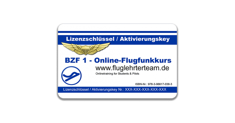 Online Flugfunkkurs BZF I PLUS inkl. Englisch Auffrischung