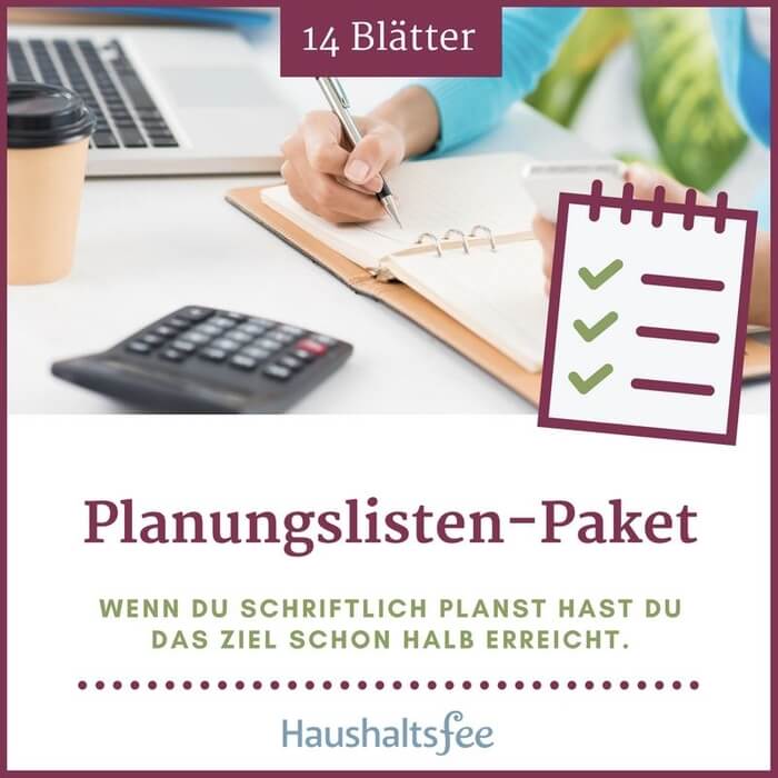 Checklisten Pkt. 3 "Organisation & Finanzen" Digitalversion - Haushaltsfee - becomePro