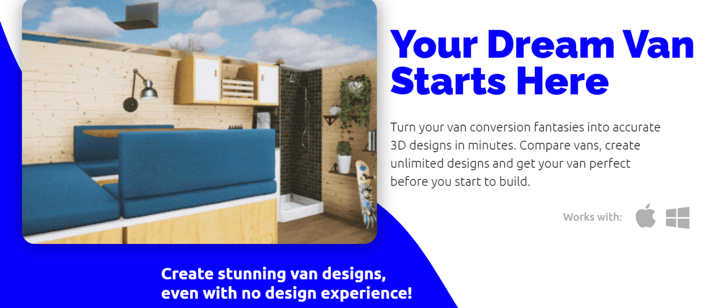 Vanspace 3D - dein Camper Van Layout Planungstool für Windows & Mac 1