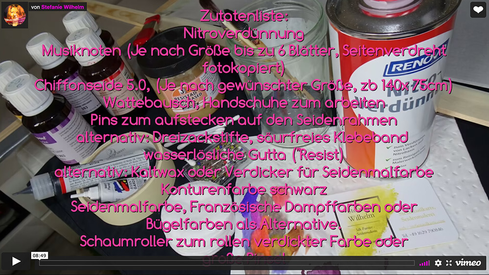 Seidenmalerei Onlinekurs mit Künstlerin Stefanie Wilhelm - becomePro Seidenmalerei Onlinekurs mit Künstlerin Stefanie Wilhelm - becomePro