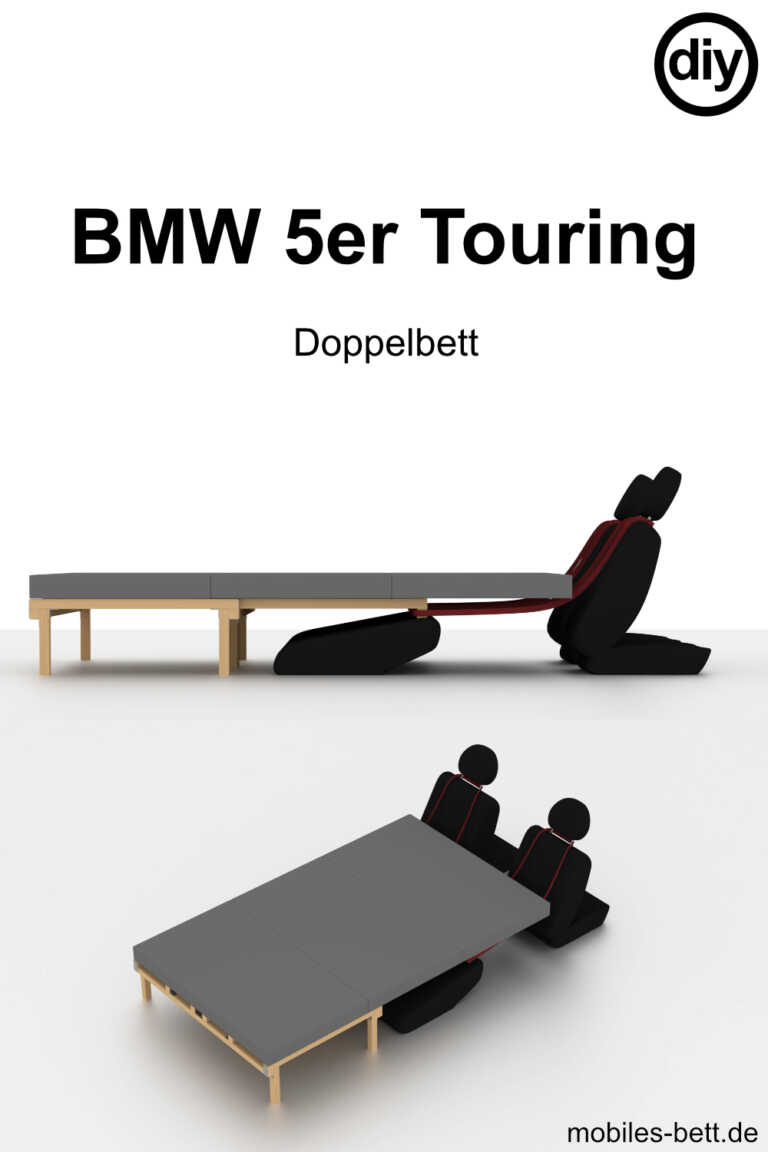 Bauplan und Anleitung - Mobiles Doppel Bett für BMW 5er Touring