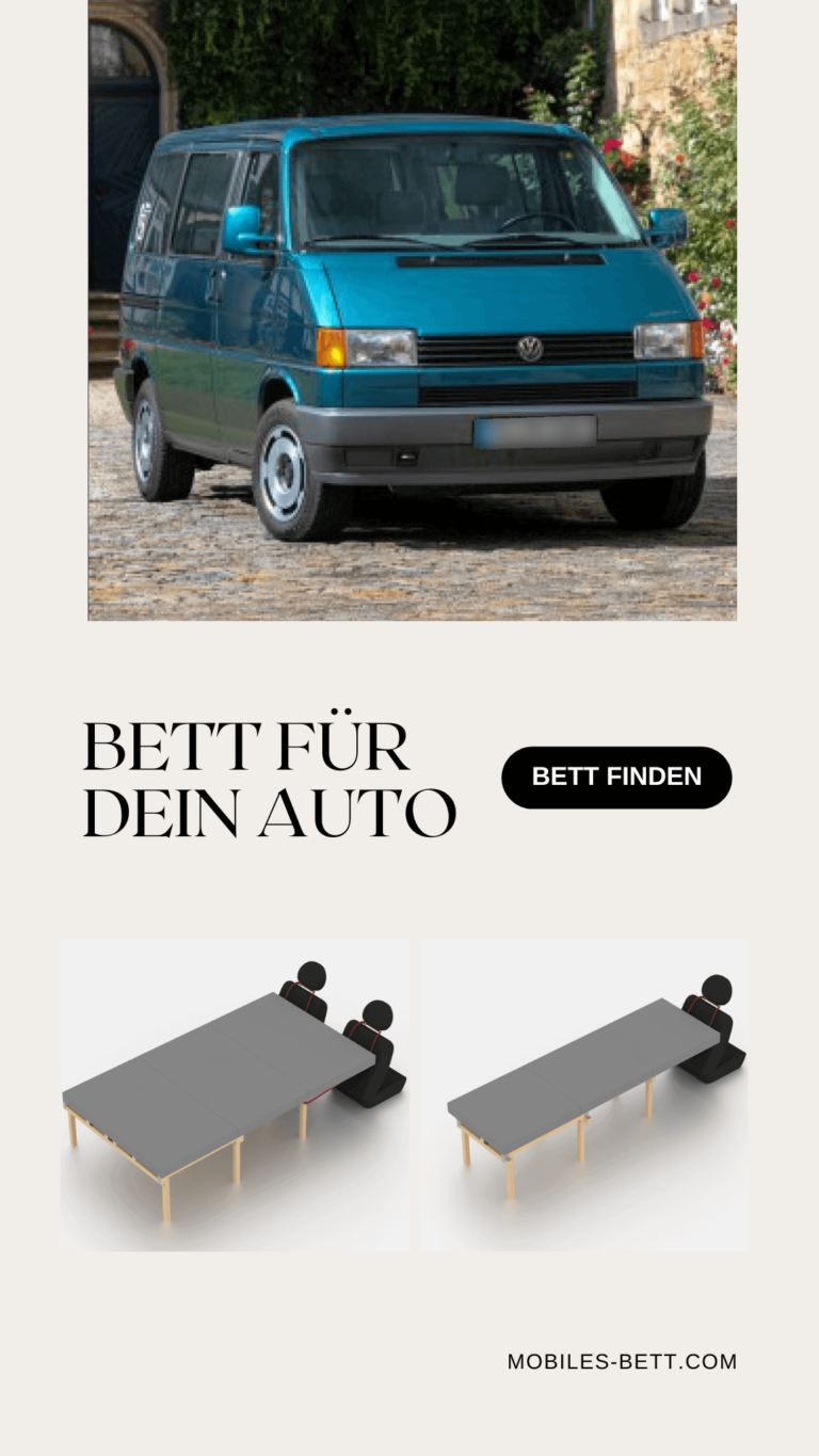 Bett für VW Bus T4 selbst bauen - Anleitung für Einzel-, Doppel- und Kombi-Bett