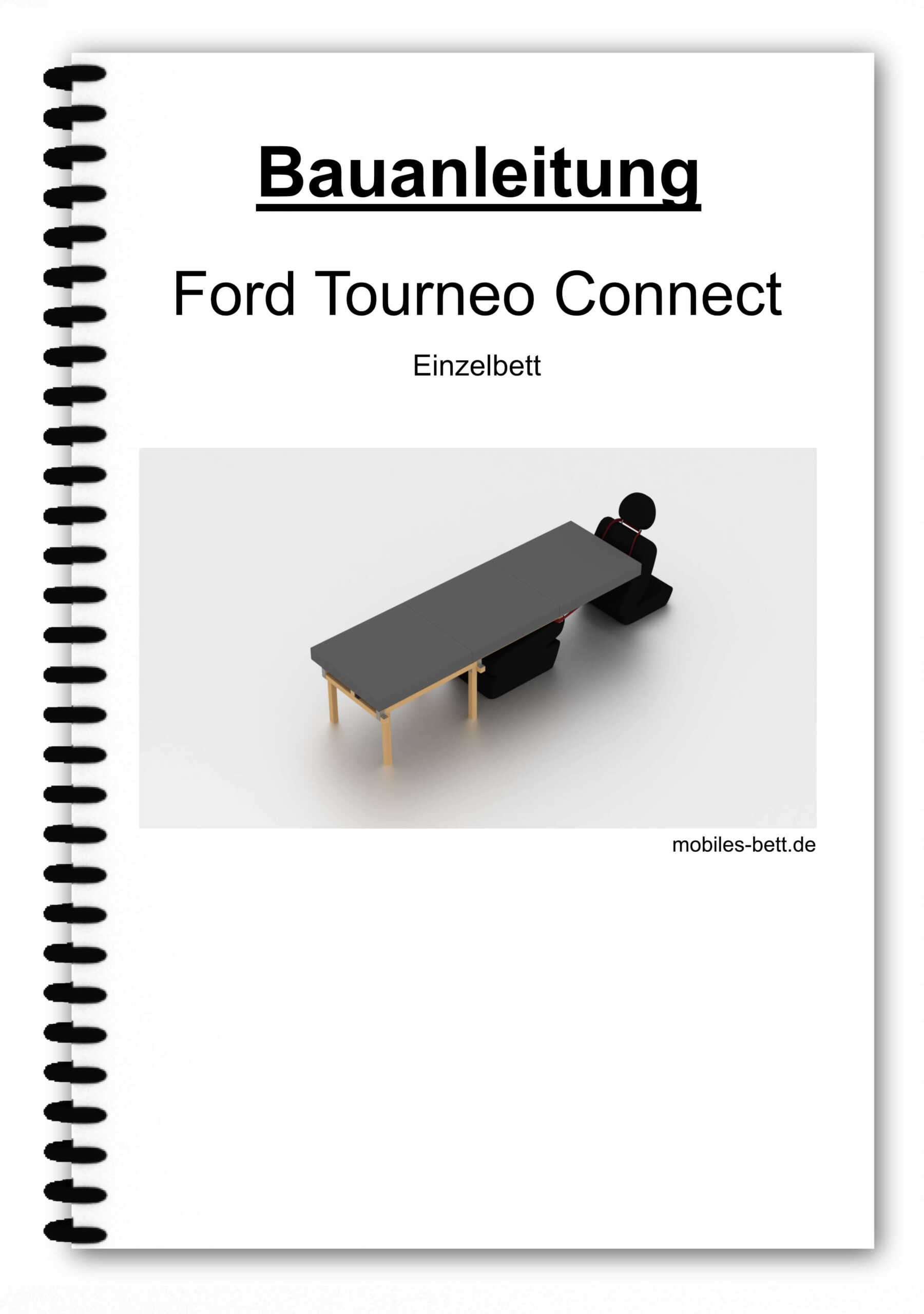 Bett für Ford Tourneo Connect selbst bauen - Anleitung für Einzel-, Doppel- und Kombi-Bett - becomePro