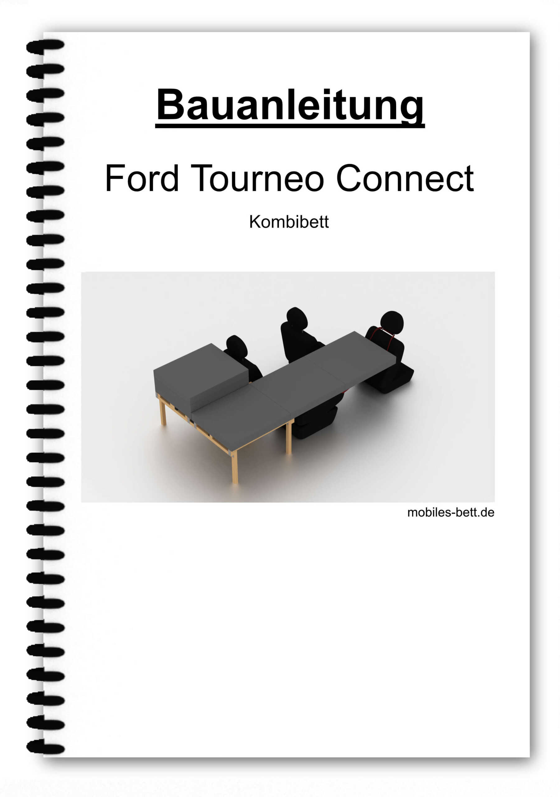 Bett für Ford Tourneo Connect selbst bauen - Anleitung für Einzel-, Doppel- und Kombi-Bett - becomePro