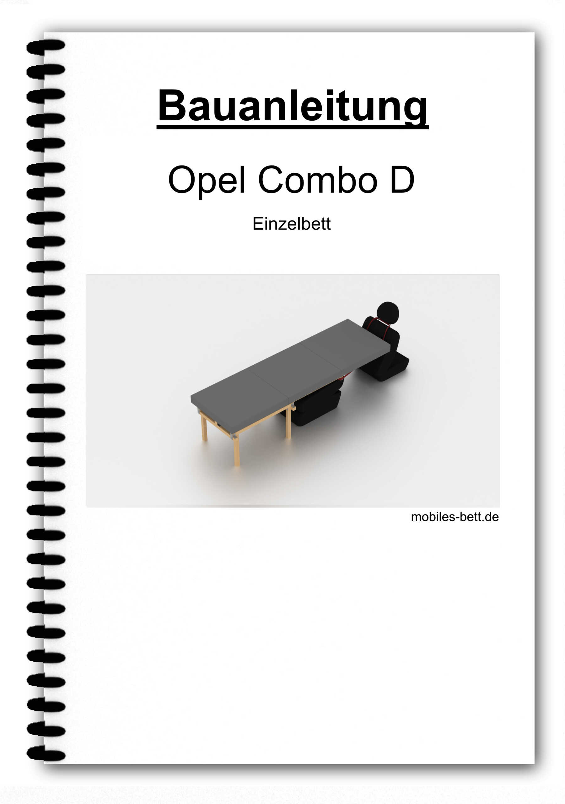 Bett für Opel Combo D selbst bauen - Anleitung für Einzel-, Doppel- und Kombi-Bett - becomePro