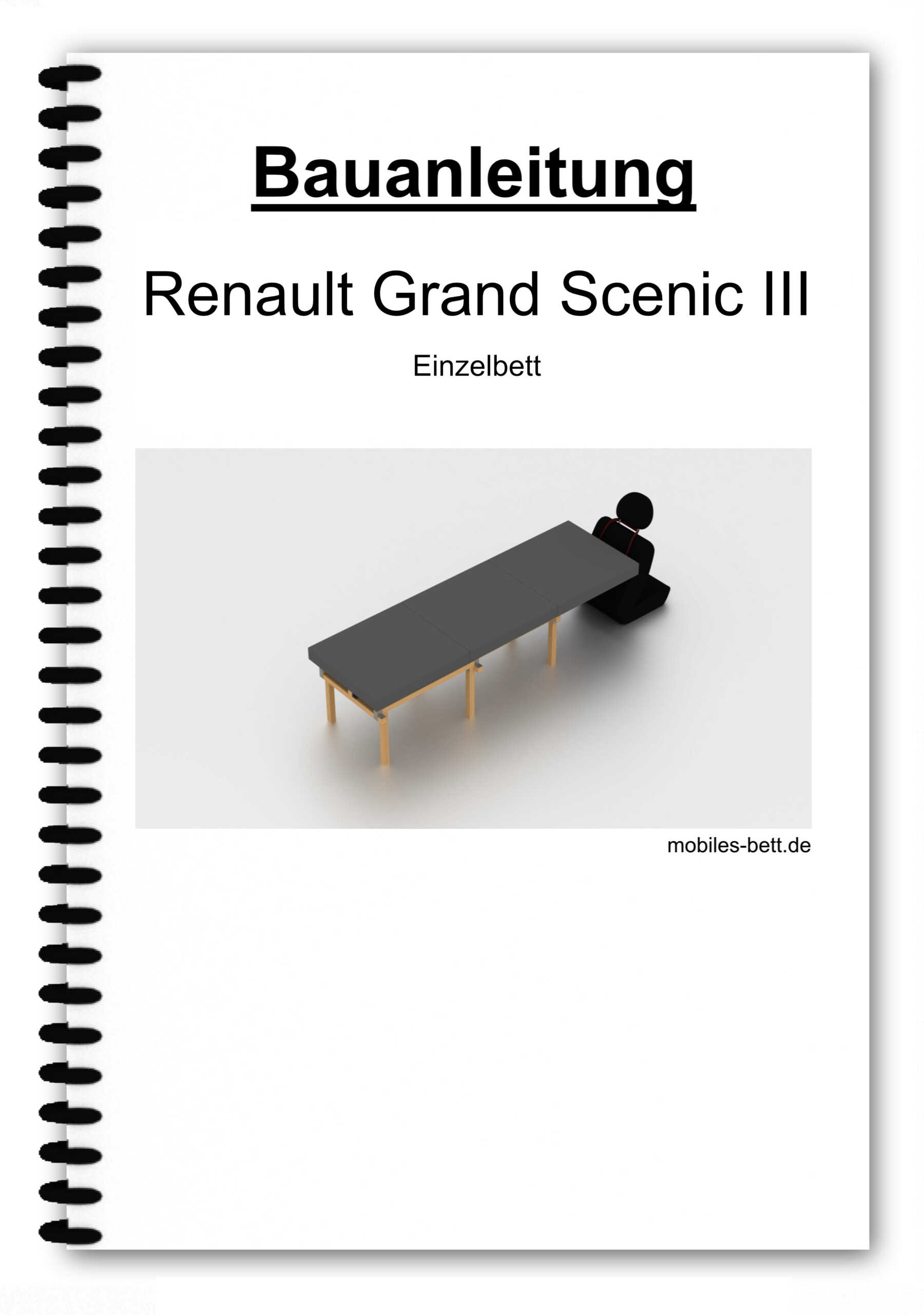 Bett für Renault Grand Scenic III selbst bauen - Anleitung für Einzel- und Doppelbett - becomePro