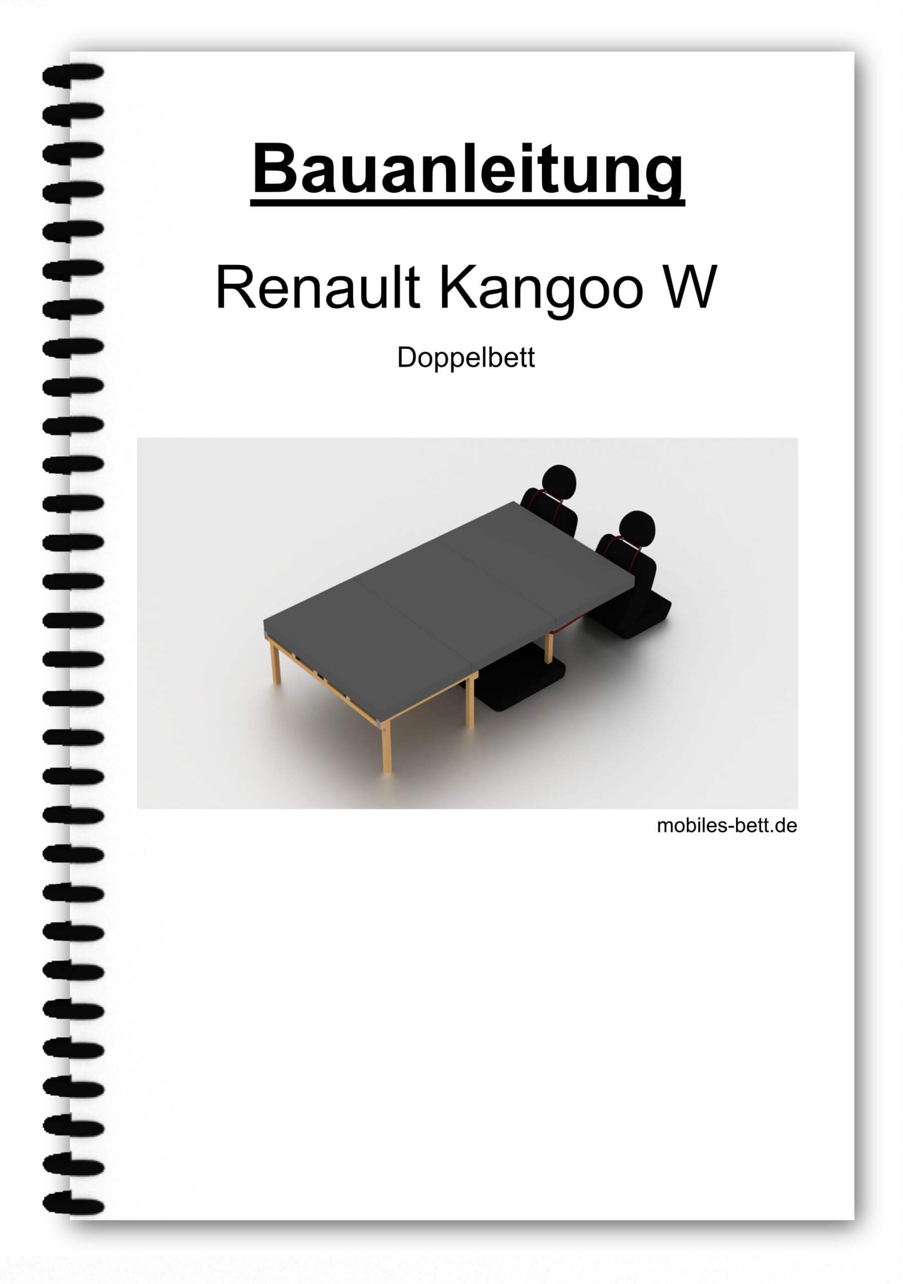 Bett für Renault Kangoo W selbst bauen - Anleitung für Einzel-, Doppel- und Kombi-Bett - becomePro Bett für Renault Kangoo W selbst bauen - Anleitung für Einzel-, Doppel- und Kombi-Bett - becomePro