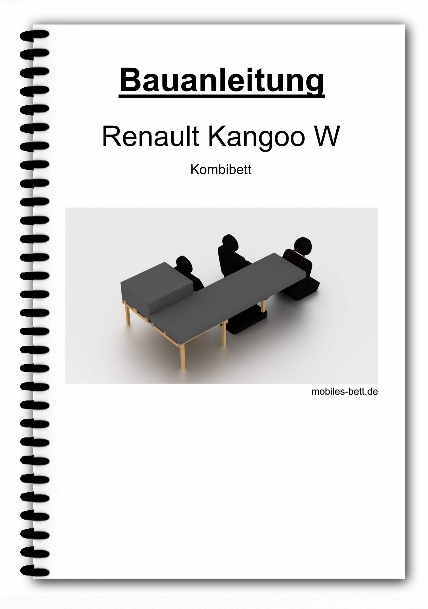 Bett für Renault Kangoo W selbst bauen - Anleitung für Einzel-, Doppel- und Kombi-Bett - becomePro Bett für Renault Kangoo W selbst bauen - Anleitung für Einzel-, Doppel- und Kombi-Bett - becomePro