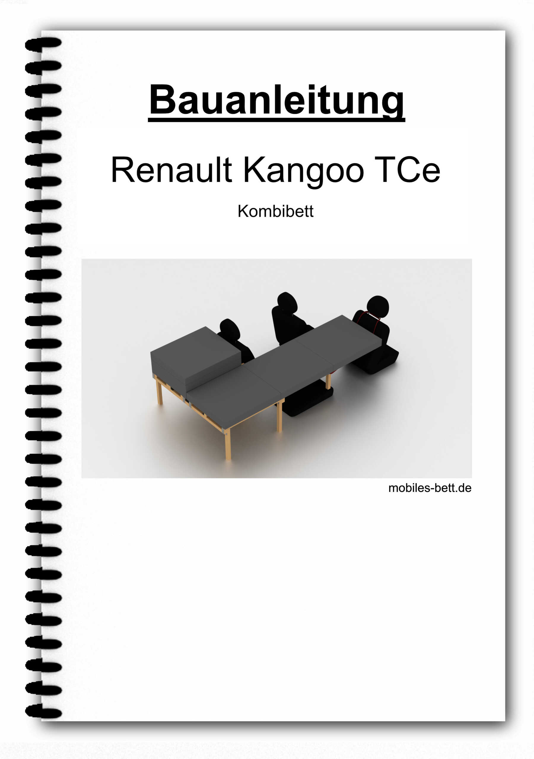 Bett für Renault Kangoo TCe selbst bauen - Anleitung für Einzel-, Doppel- und Kombi-Bett - becomePro