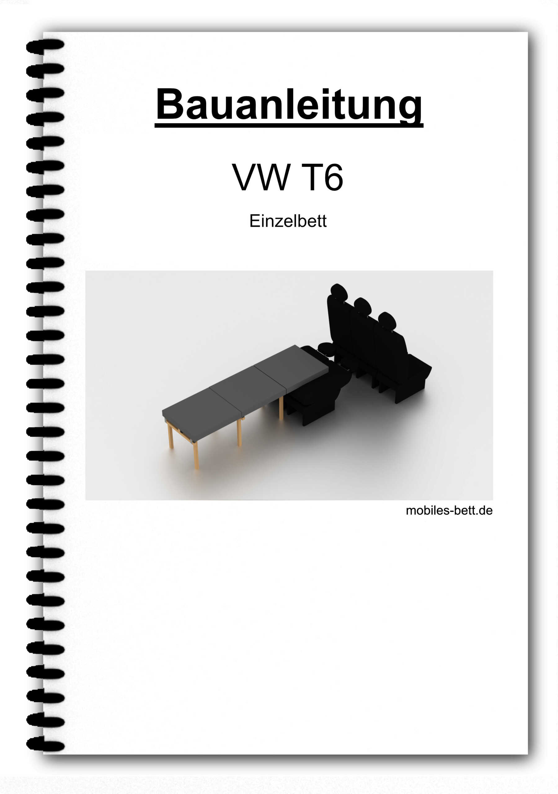 Bett für VW T6 selbst bauen - Anleitung für Einzel-, Doppel- und Kombi-Bett - becomePro