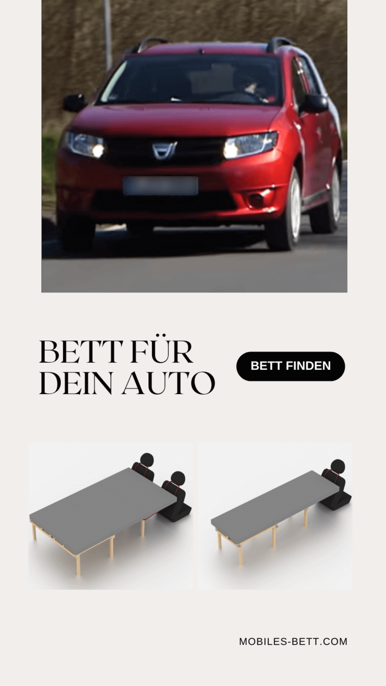 Bett für Dacia Logan MCV II selbst bauen - Anleitung für Doppelbett