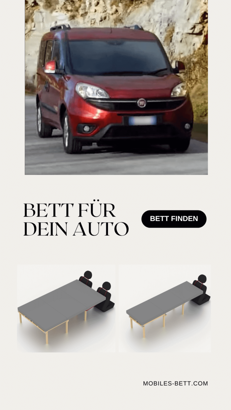 Bett für Fiat Doblo II selbst bauen - Anleitung für Einzel- und Doppelbett