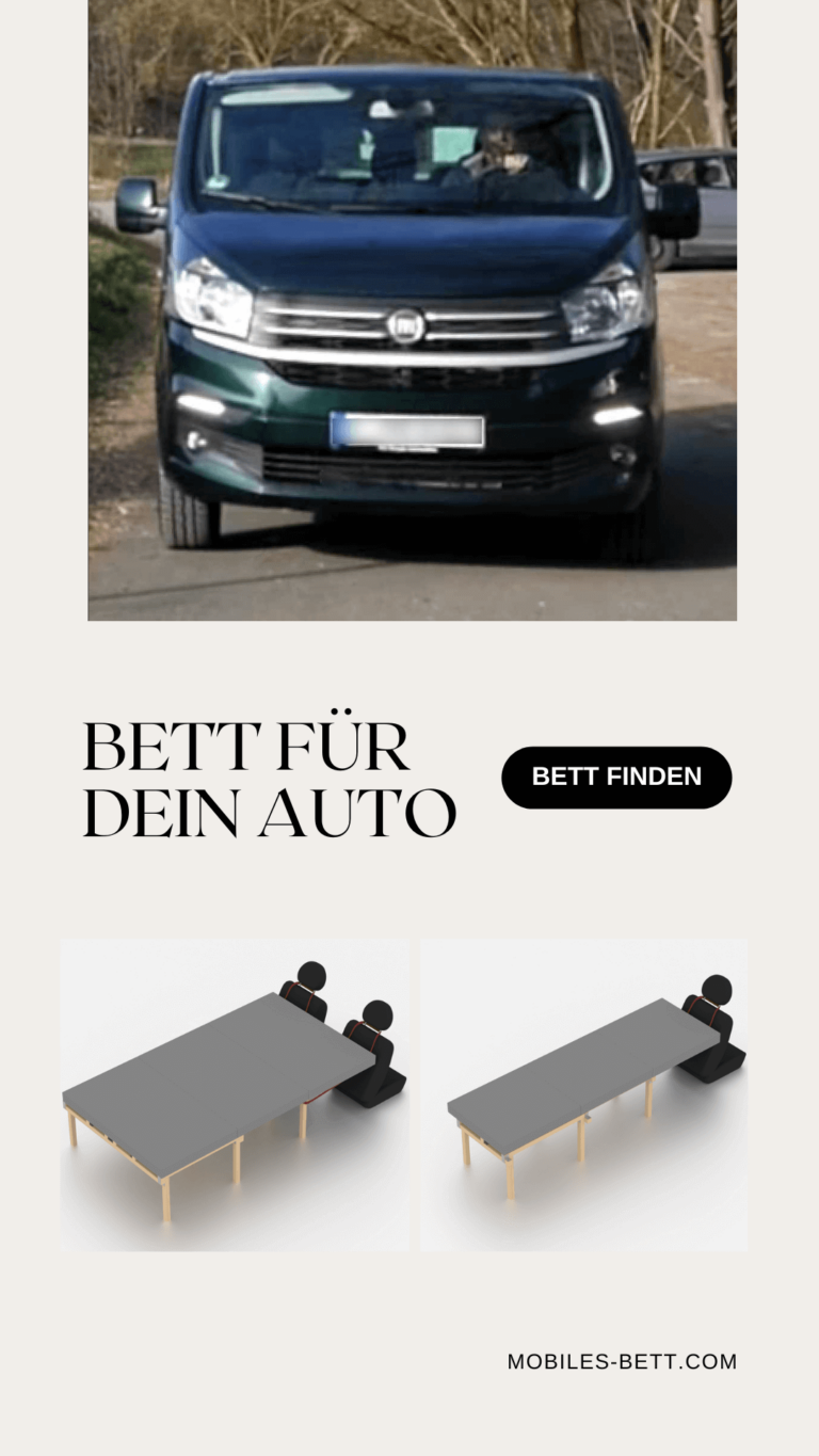Bett für Fiat Talento selbst bauen - Anleitung für Doppelbett
