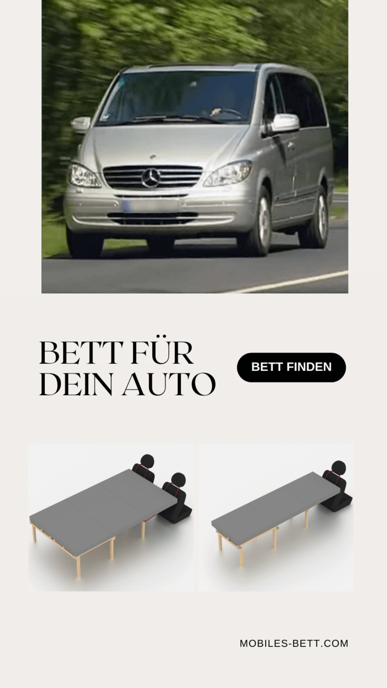 Bett für Mercedes Viano selbst bauen - Anleitung für Einzel-, Doppel- und Kombi-Bett
