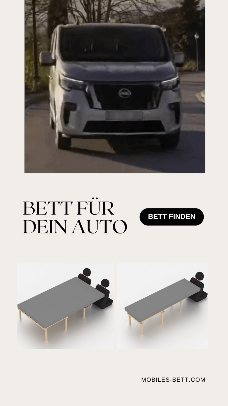 Bett für Nissan NV300 selbst bauen - Anleitung für Doppelbett