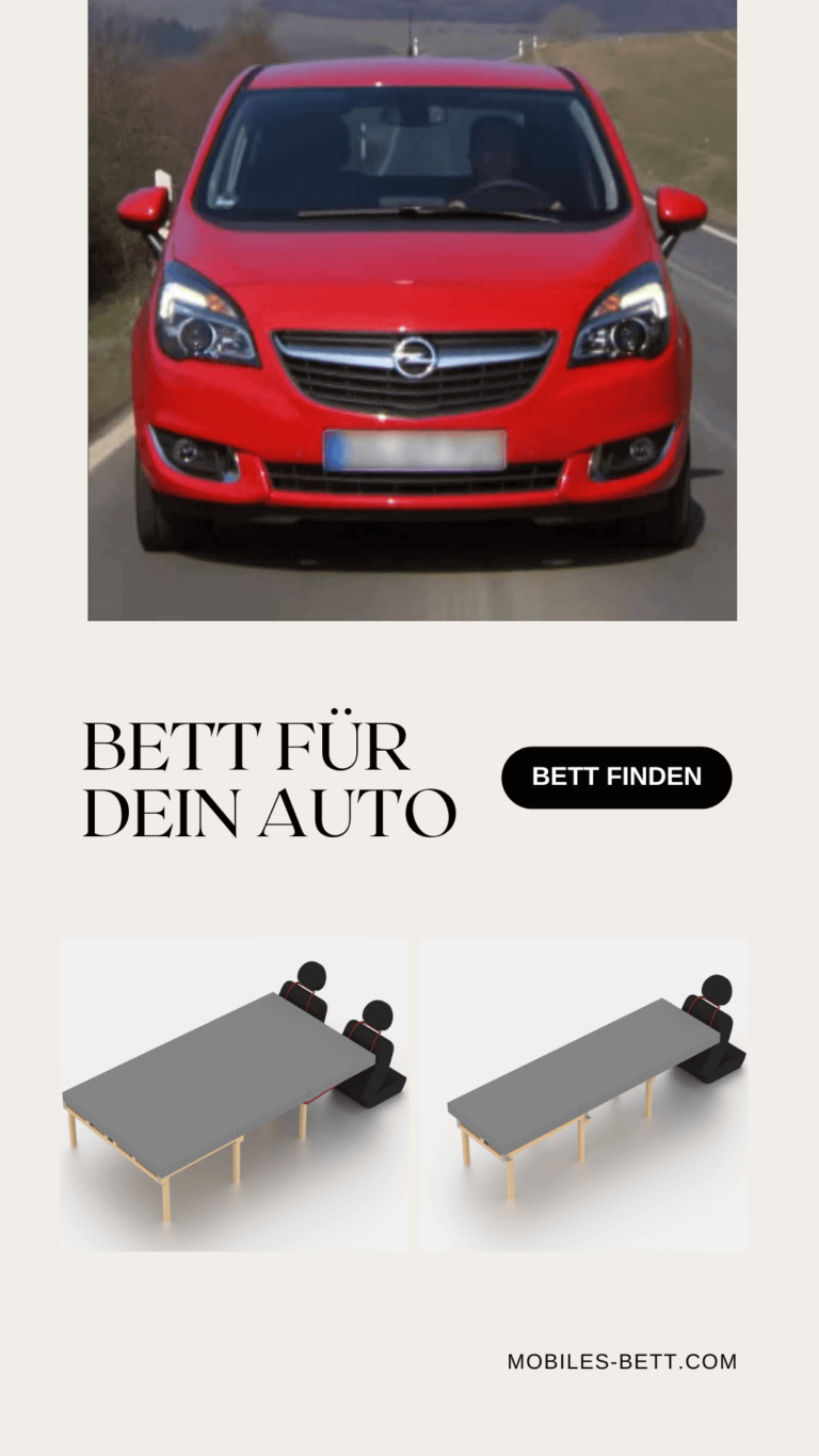 Bett für Opel Meriva B selbst bauen - Anleitung für Doppelbett