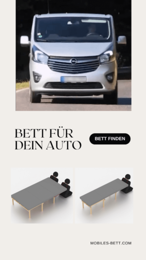 Bett für Opel Vivaro B selbst bauen - Anleitung für Doppelbett - becomePro