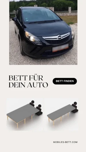 Bett für Opel Zafira C Tourer selbst bauen - Anleitung für Einzel- und Doppelbett - becomePro