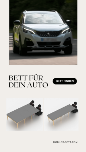 Bett für Peugeot 3008 selbst bauen - Anleitung für Doppelbett - becomePro