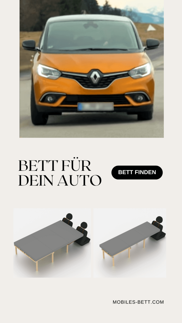 Bett für Renault Grand Scenic III selbst bauen - Anleitung für Einzel- und Doppelbett