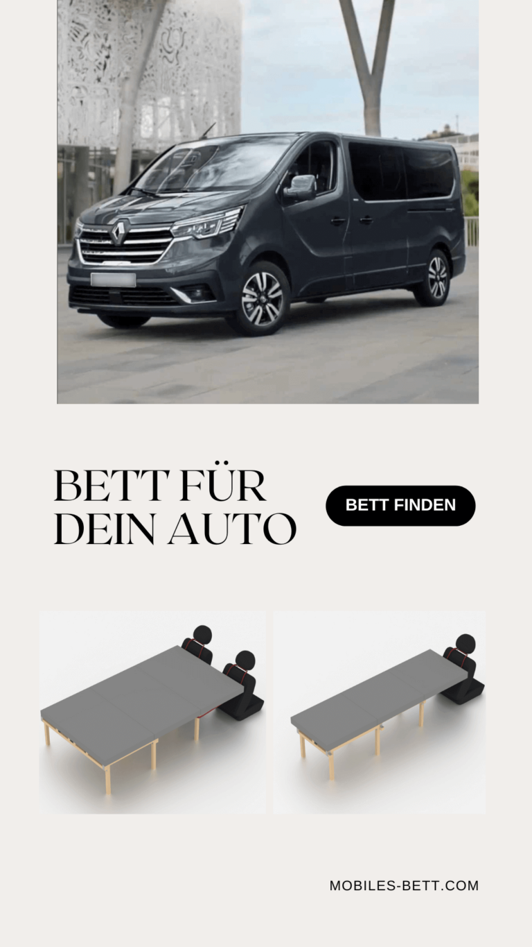 Bett für Renault Trafic III selbst bauen - Anleitung für Doppelbett