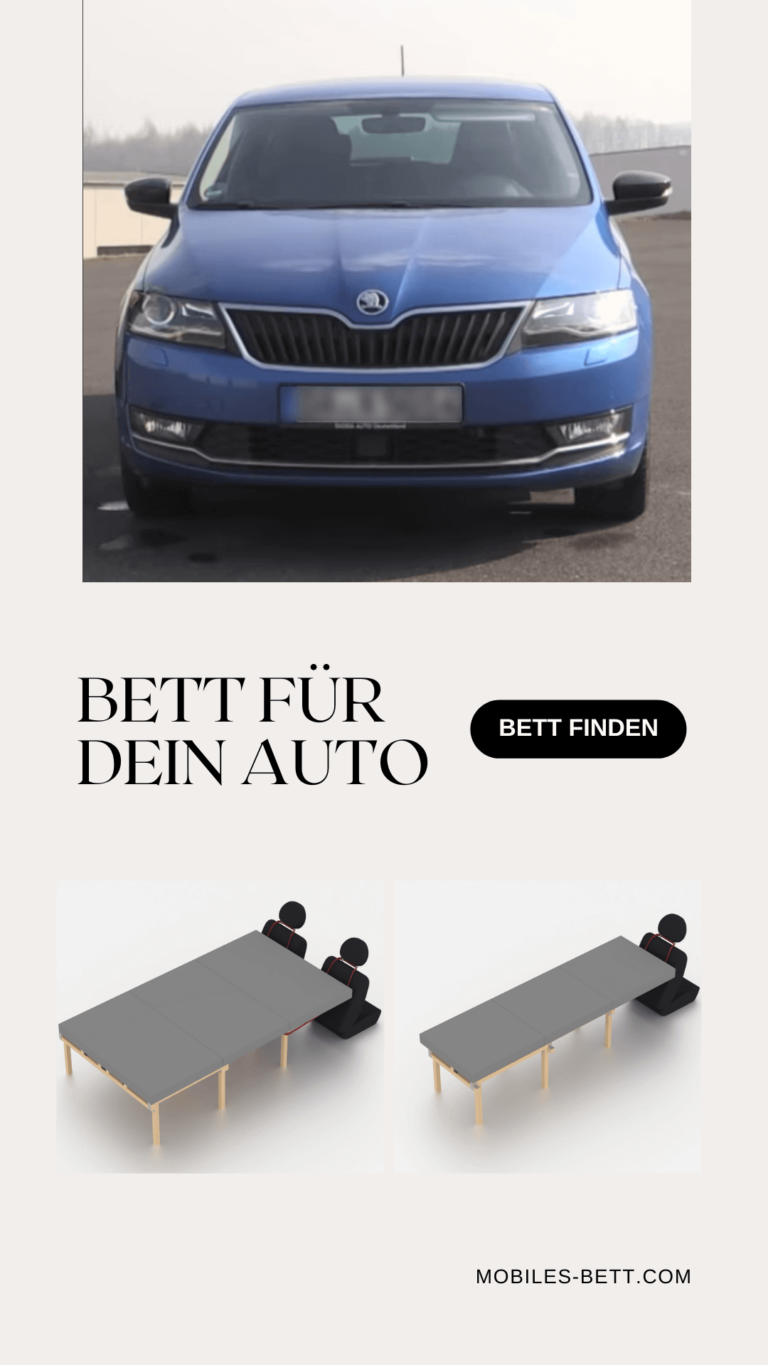 Bett für Skoda Rapid selbst bauen - Anleitung für Doppelbett
