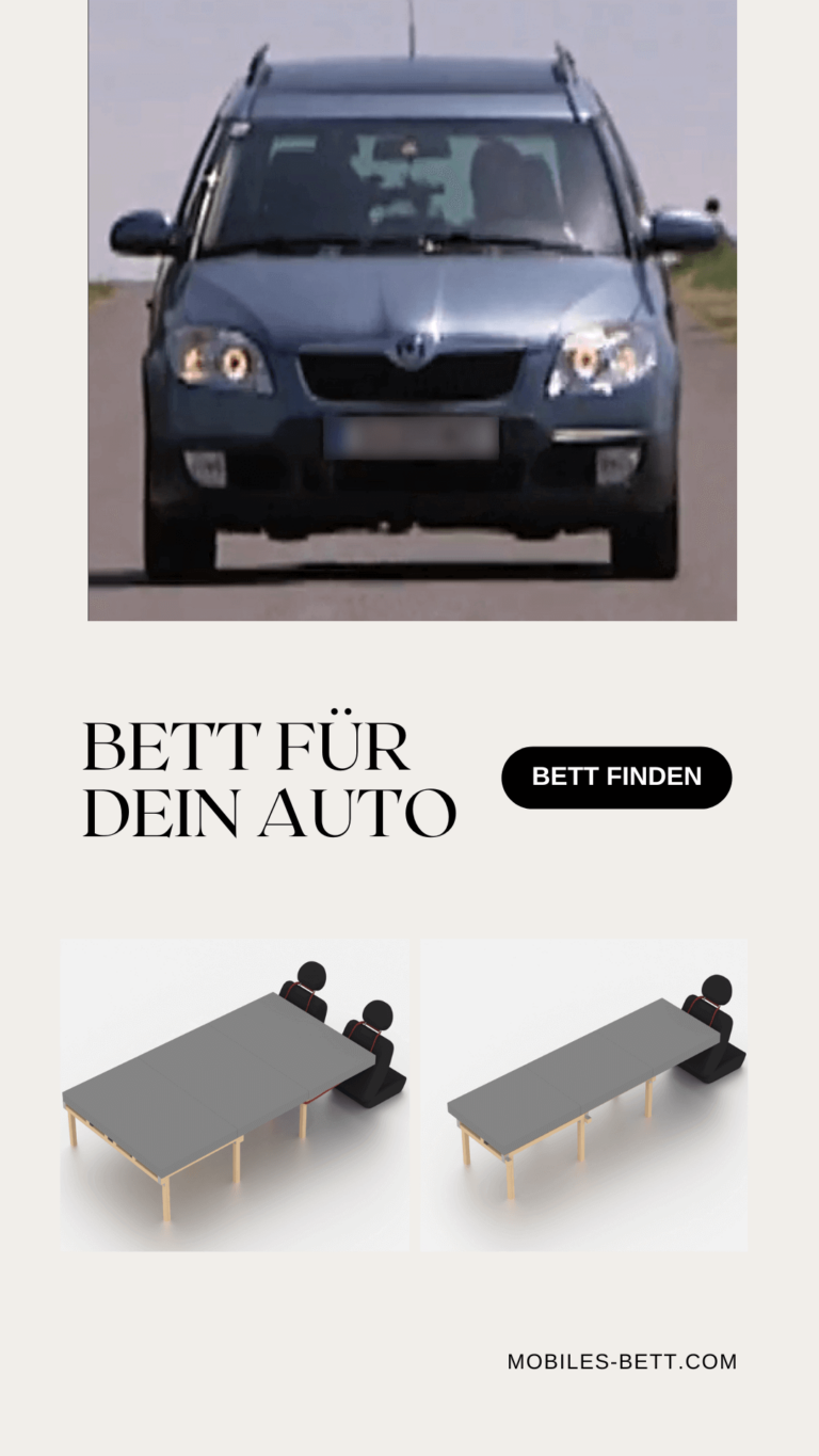 Bett für Skoda Roomster 5J selbst bauen - Anleitung für Doppelbett