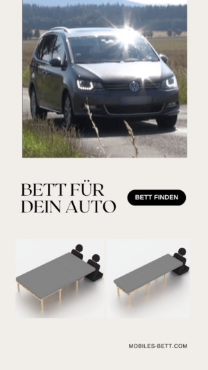 Bett für VW Sharan II selbst bauen - Anleitung für Einzel- und Doppelbett - becomePro