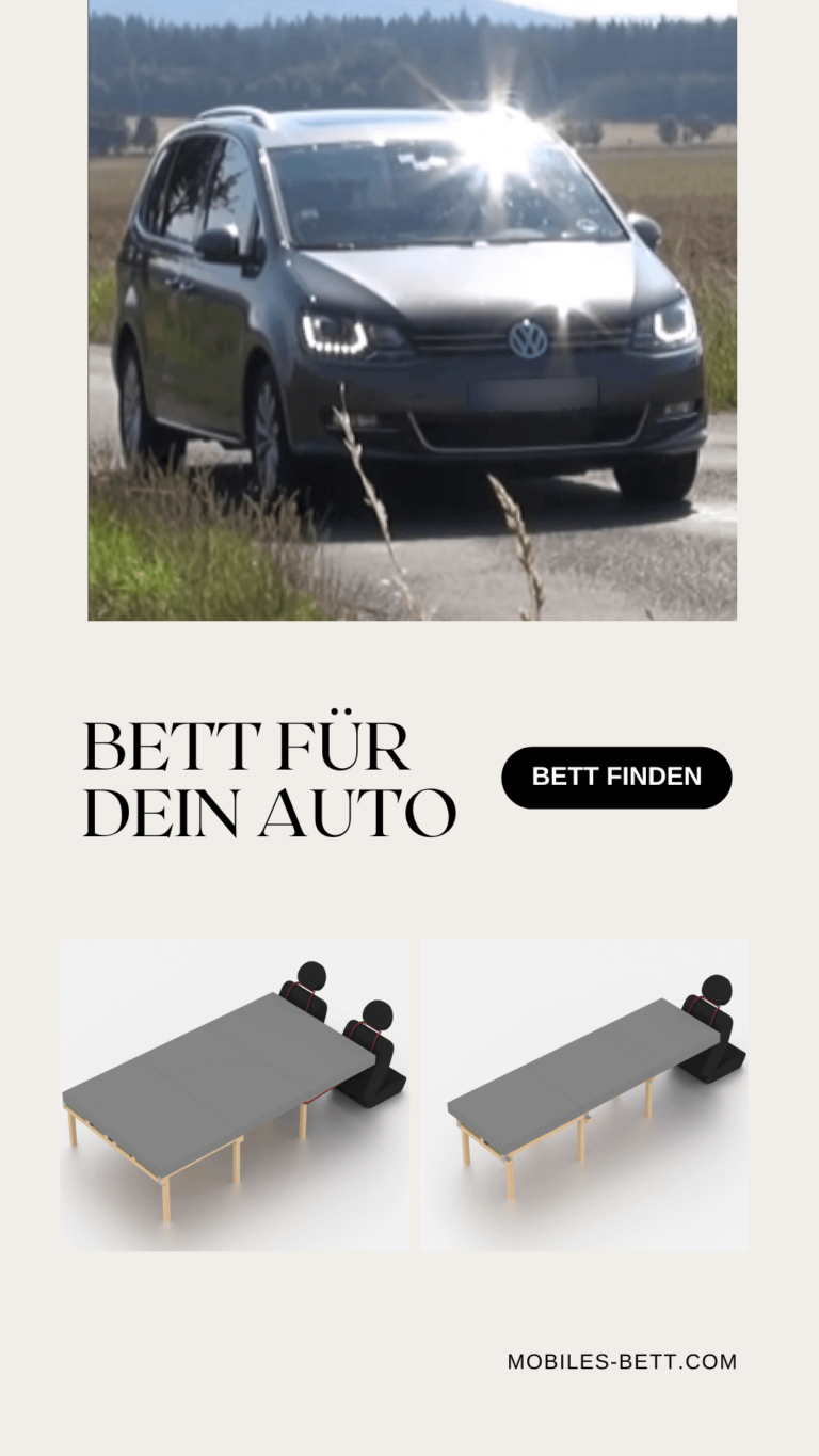 Bett für VW Sharan II selbst bauen - Anleitung für Einzel- und Doppelbett