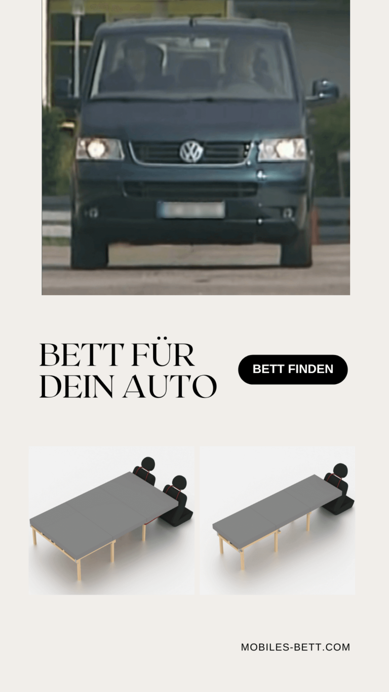 Bett für VW T5 selbst bauen - Anleitung für Einzel-, Doppel- und Kombi-Bett