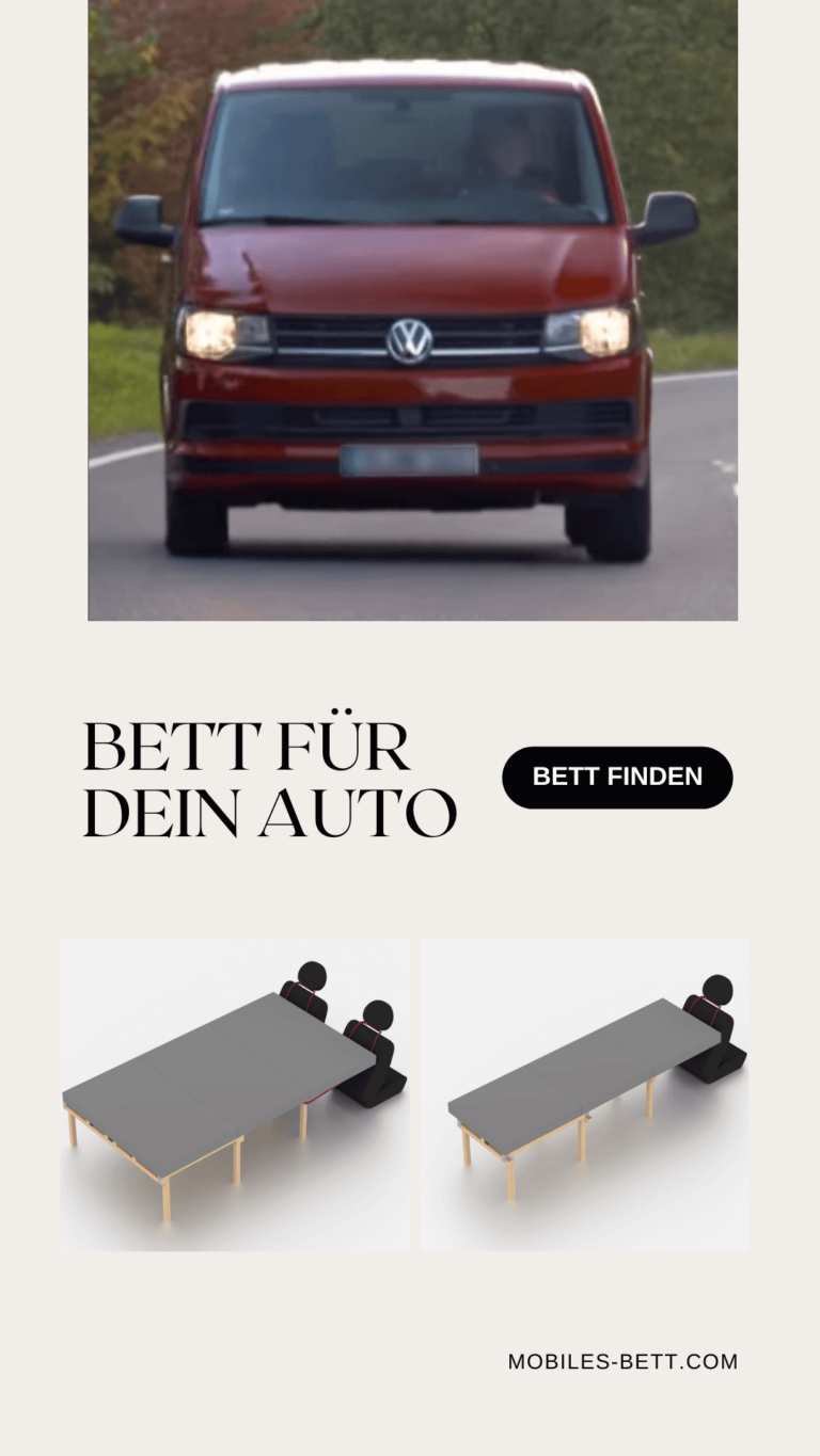 Bett für VW T6 selbst bauen - Anleitung für Einzel-, Doppel- und Kombi-Bett