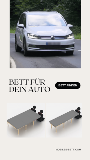 Bett für VW Touran I selbst bauen - Anleitung für Einzel- und Doppelbett - becomePro