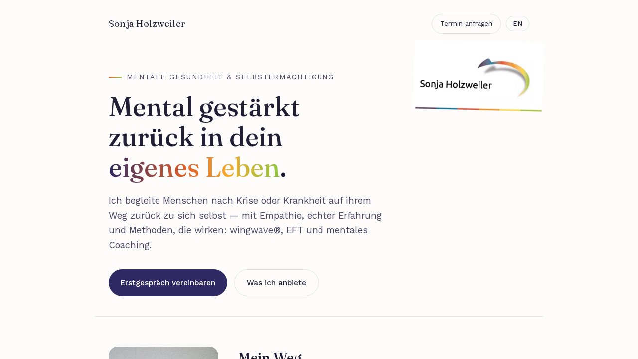 1:1-Intensivbegleitung für mentale Gesundheit – Ansicht der Verkaufsseite