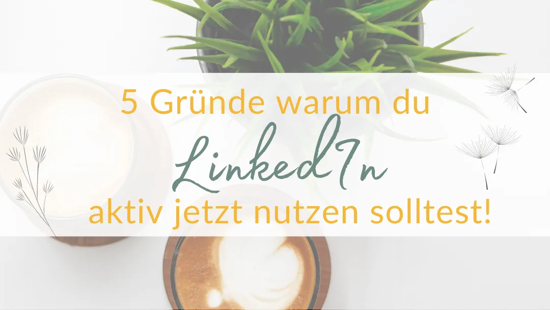 5 Gründe, warum du LinkedIn jetzt nutzen solltest!