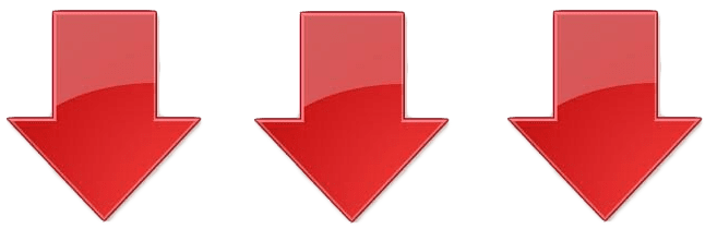 Drei rote Pfeile nach unten auf hellem Hintergrund, abstrakte Symbolik für Download oder Bewegung