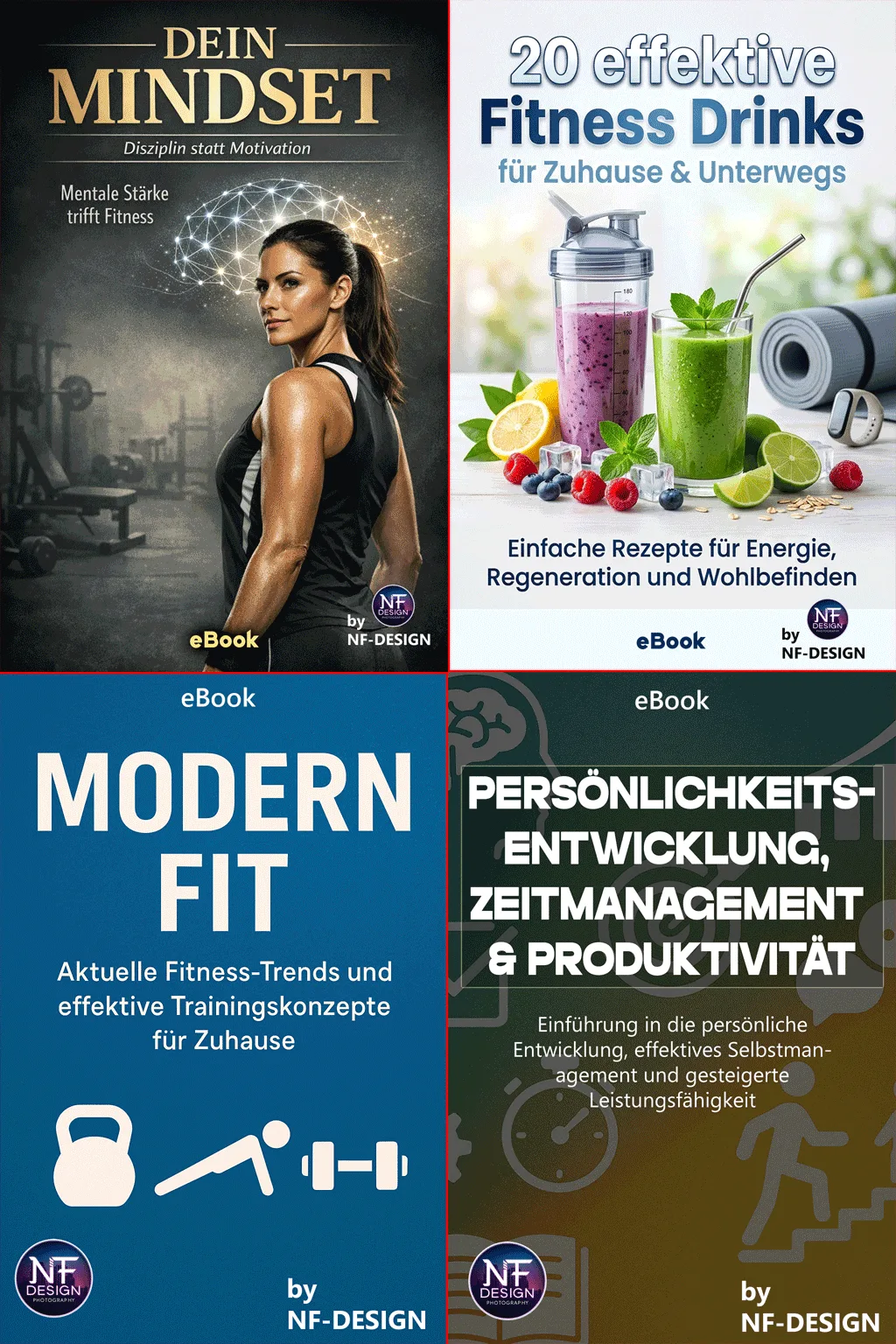 Fitness Bundle Paket mit mehreren Premium E-Books von NF-DESIGN