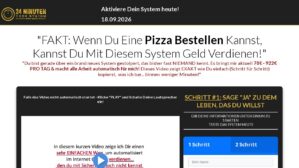 24 Minuten Cash System – Ansicht der Verkaufsseite