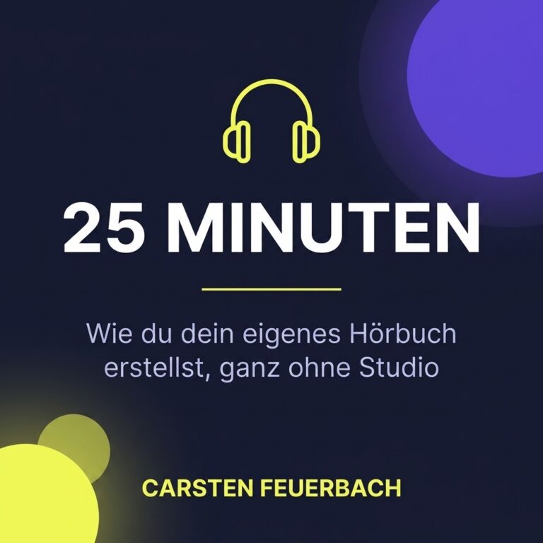 25 Minuten – Hörratgeber zur Audioproduktion von Carsten Feuerbach