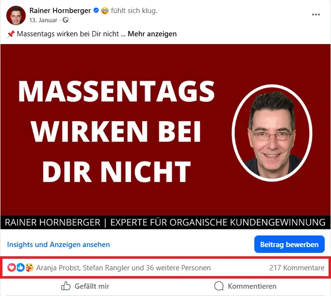 Rainer Hornberger, Autor von 32 Facebook-Algorithmus Hacks