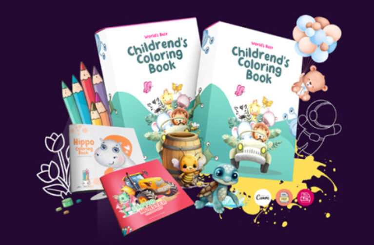 42 livros de colorir para crianças – Malbuch-Paket für Kinder