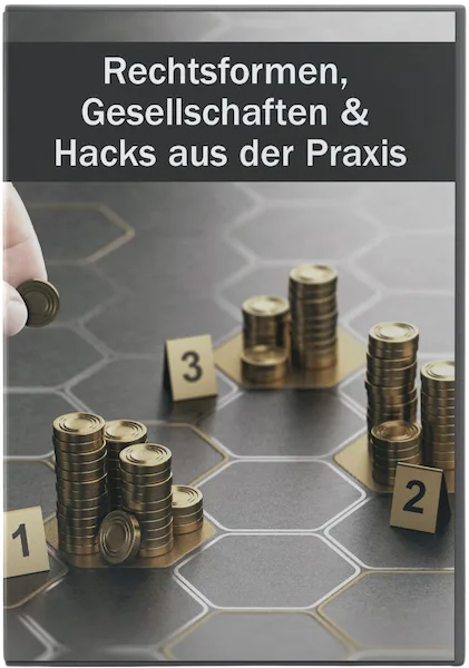 50k-Cashback-Formel – Videokurs zur Steuerrückholung 13 Cover mit gestapelten Münzen und Nummern 1, 2, 3 zur Illustration von Geschäftsoptionen