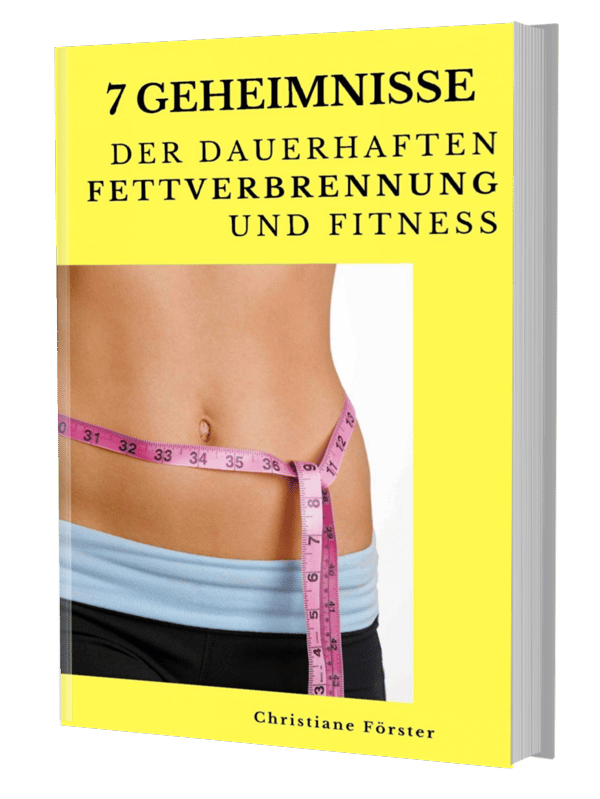Buchcover mit gelbem Hintergrund, Frauenbauch mit Maßstab