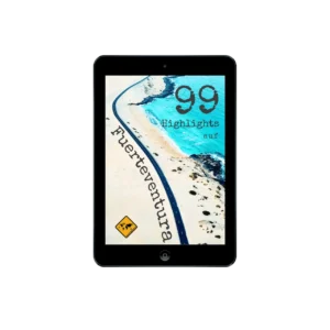Fuerteventura Reiseführer Cover auf iPad mit Strand und Meer