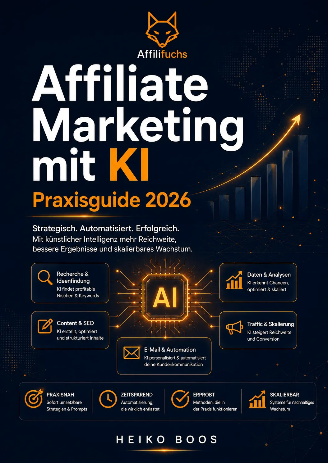 Affiliate Marketing mit KI – Praxisguide 2026 2 Cover Affiliate Marketing mit KI – Praxisguide 2026 von Heiko Boos mit Affilifuchs-Logo