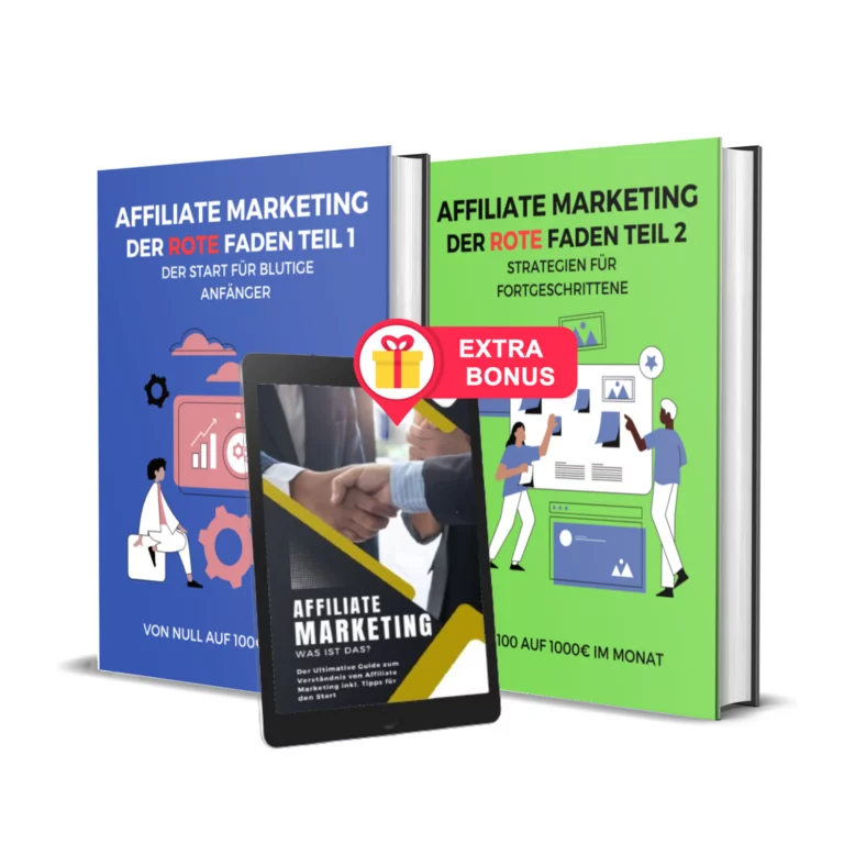 Affiliate Starter Bundle mit drei E-Books, Tablet und Extra Bonus Badge