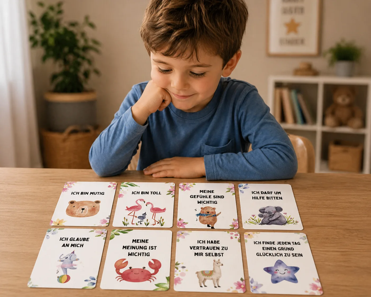 Affirmationskarten für Kinder – Mutmach-PDF zum Ausdrucken 5 Affirmationskarten